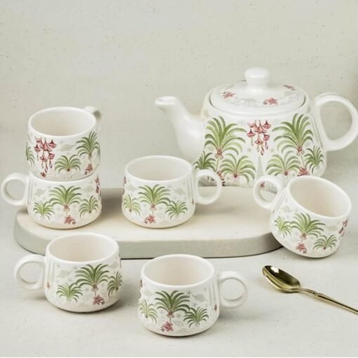Somny Handcrafted Ceramic Alive Morning Tea Set