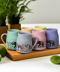 Alternative view of Somny Flask Cane Design Ceramic Mugs