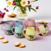 Somny Flask Cane Design Ceramic Mugs - SM2003