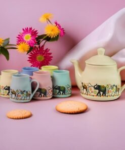 Alternative view of Somny Ceramic Tea Set of 6 With Kettle