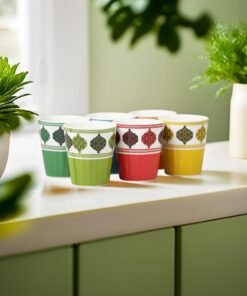 Alternative view of Somny Handcrafted Multicolor Tea Glass Set of 6