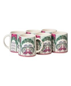 Alternative view of Somny Peacock Design Print Mug Set of 6