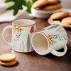Somny Leaf Print Ceramic Mug Set of 6 - SM2011