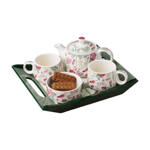 Somny Sukoon Morning Leaf Ceramic Tea Set - Image 3
