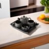 Somny Premium Black Ceramic Tea Set With Kettle - SSD103
